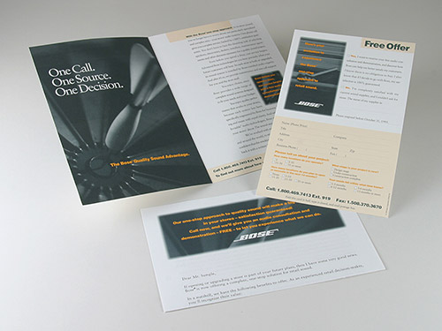 Direct Mail for Bose Pro Consulting Services