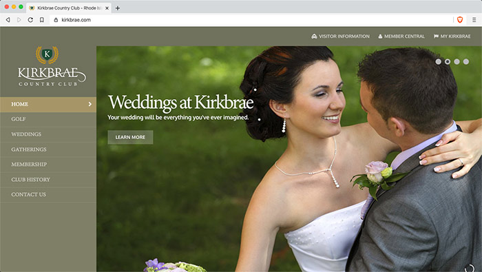 Website for Kirkbrae Country Club