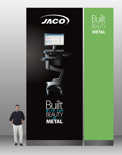 Trade Show Graphics for Jaco at HIMSS 2016 and 2017