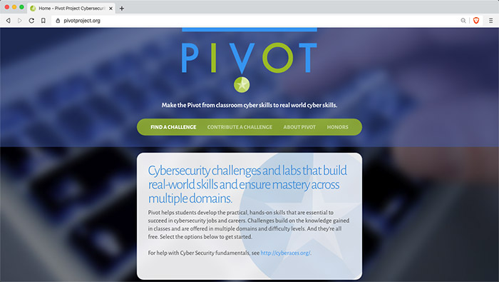 Website for SANS Institute, Pivot Project
